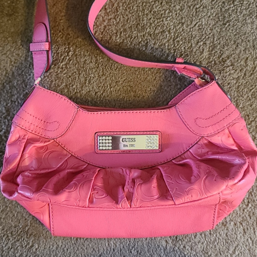 Small pink Guess purse